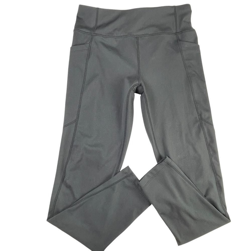 32 Degrees Kids L 14/16 Heat Leggings 4 Pack Black Gray Thermal Pockets - Picture 3 of 8